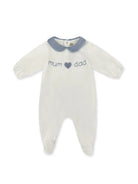 Tutina per neonato La Stupenderia bianca con ricamo "mum and dad" 1TBTT11 K40L24 LA STUPENDERIA KIDS 