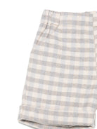 Shorts per neonato La Stupenderia beige con motivo a quadri 1TCBR21 Y21 LA STUPENDERIA KIDS 