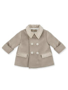 Cappotto a doppiopetto per neonata La Stupenderia beige con colletto classico 1TCGB13 H19 LA STUPENDERIA KIDS 