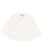 Cappotto a doppiopetto per neonata La Stupenderia bianco con colletto classico 1TCGB13 H32 LA STUPENDERIA KIDS 
