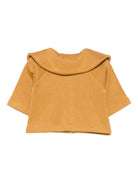 Cardigan per neonata La Stupenderia giallo con colletto arricciato 1TCGC22 M18 LA STUPENDERIA KIDS 