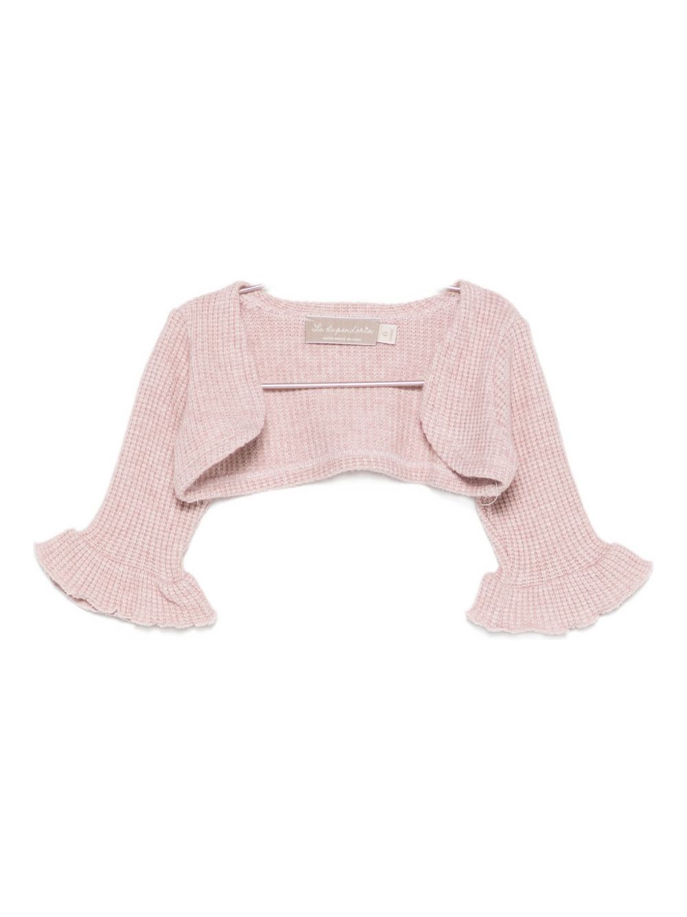 Cardigan per neonata La Stupenderia rosa con dettagli arricciati 1TCGC24 M06 LA STUPENDERIA KIDS 
