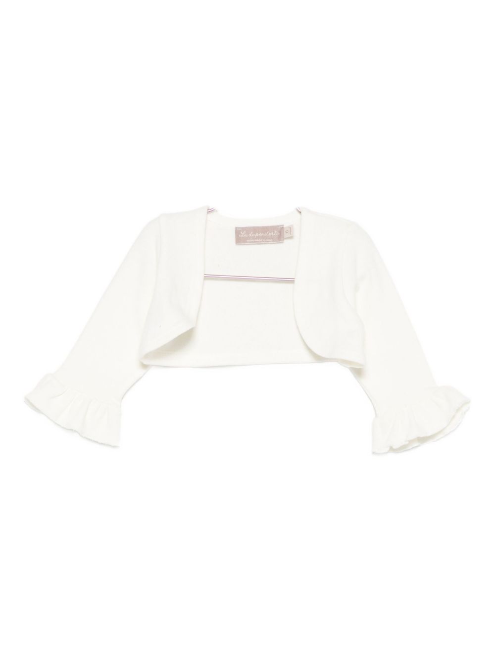 Cardigan per neonata La Stupenderia bianco con dettagli arricciati 1TCGC24 M16 LA STUPENDERIA KIDS 