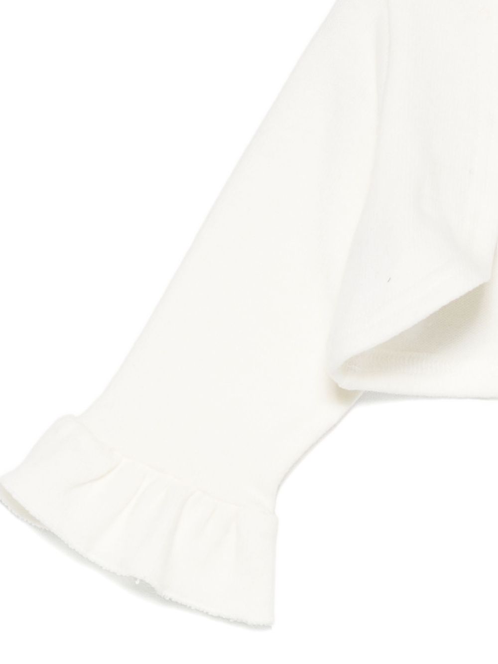 Cardigan per neonata La Stupenderia bianco con dettagli arricciati 1TCGC24 M16 LA STUPENDERIA KIDS 
