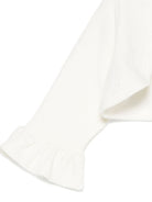 Cardigan per neonata La Stupenderia bianco con dettagli arricciati 1TCGC24 M16 LA STUPENDERIA KIDS 