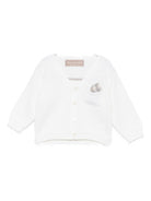 Cardigan per neonato La Stupenderia beige con scollo a V 1WCCR21 800Y21 LA STUPENDERIA KIDS 