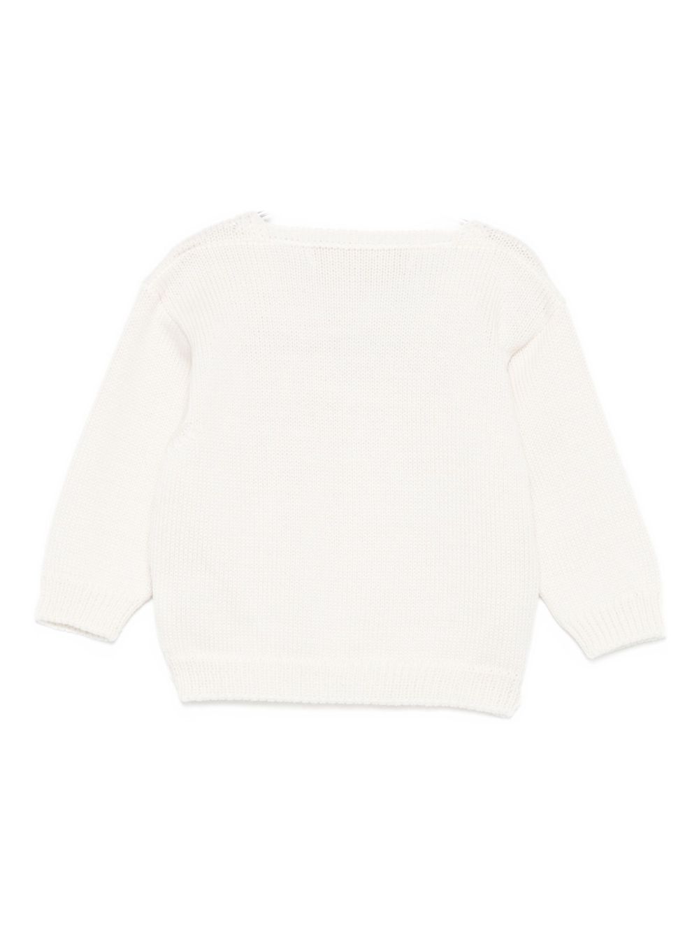 Cardigan per neonato La Stupenderia bianco con scollo a V 1WCCR21 801 LA STUPENDERIA KIDS 