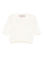 Cardigan per neonato La Stupenderia bianco con trama a coste 1WCCR23 802 LA STUPENDERIA KIDS 