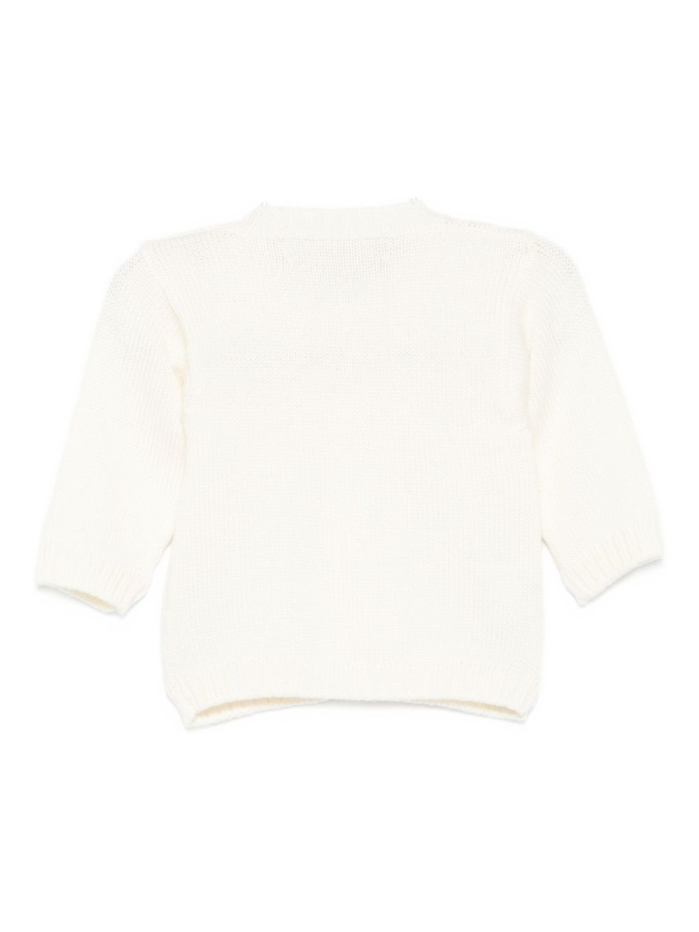 Cardigan per neonato La Stupenderia bianco con trama a coste 1WCCR23 802 LA STUPENDERIA KIDS 