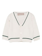 Cardigan per neonato La Stupenderia bianco con scollo a V 1WCCR61 827 LA STUPENDERIA KIDS 