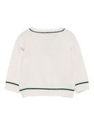 Cardigan per neonato La Stupenderia bianco con scollo a V 1WCCR61 827 LA STUPENDERIA KIDS 