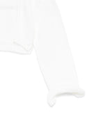 Cardigan per neonata La Stupenderia bianco con maniche a balze 1WCSP62 800 LA STUPENDERIA KIDS 