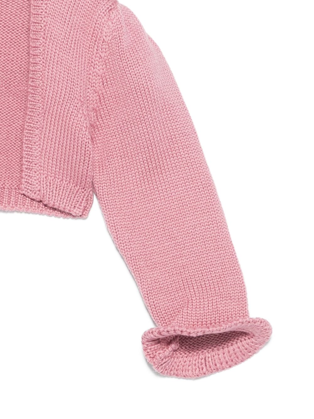 Cardigan per neonata La Stupenderia rosa con polsini arricciati 1WCSP62 813 LA STUPENDERIA KIDS 