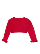 Cardigan per neonata La Stupenderia rosso con volant 1WCSP62 826 LA STUPENDERIA KIDS 
