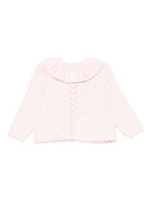 Maglione per neonata Louise Misha rosa con colletto arricciato FRC-W25-J0004 BLUSH LOUISE MISHA KIDS 