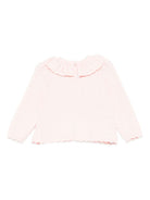 Maglione per neonata Louise Misha rosa con colletto arricciato FRC-W25-J0004 BLUSH LOUISE MISHA KIDS 