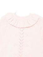 Maglione per neonata Louise Misha rosa con colletto arricciato FRC-W25-J0004 BLUSH LOUISE MISHA KIDS 