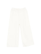Pantaloni per bambina Louise Misha bianchi con elastico in vita GRC-W25-P0192 CREAM LOUISE MISHA KIDS 