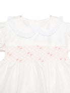 Vestito per neonata Mariella Ferrari bianco con colletto con bordo in pizzo ABA1MC 068 MARIELLA FERRARI KIDS 