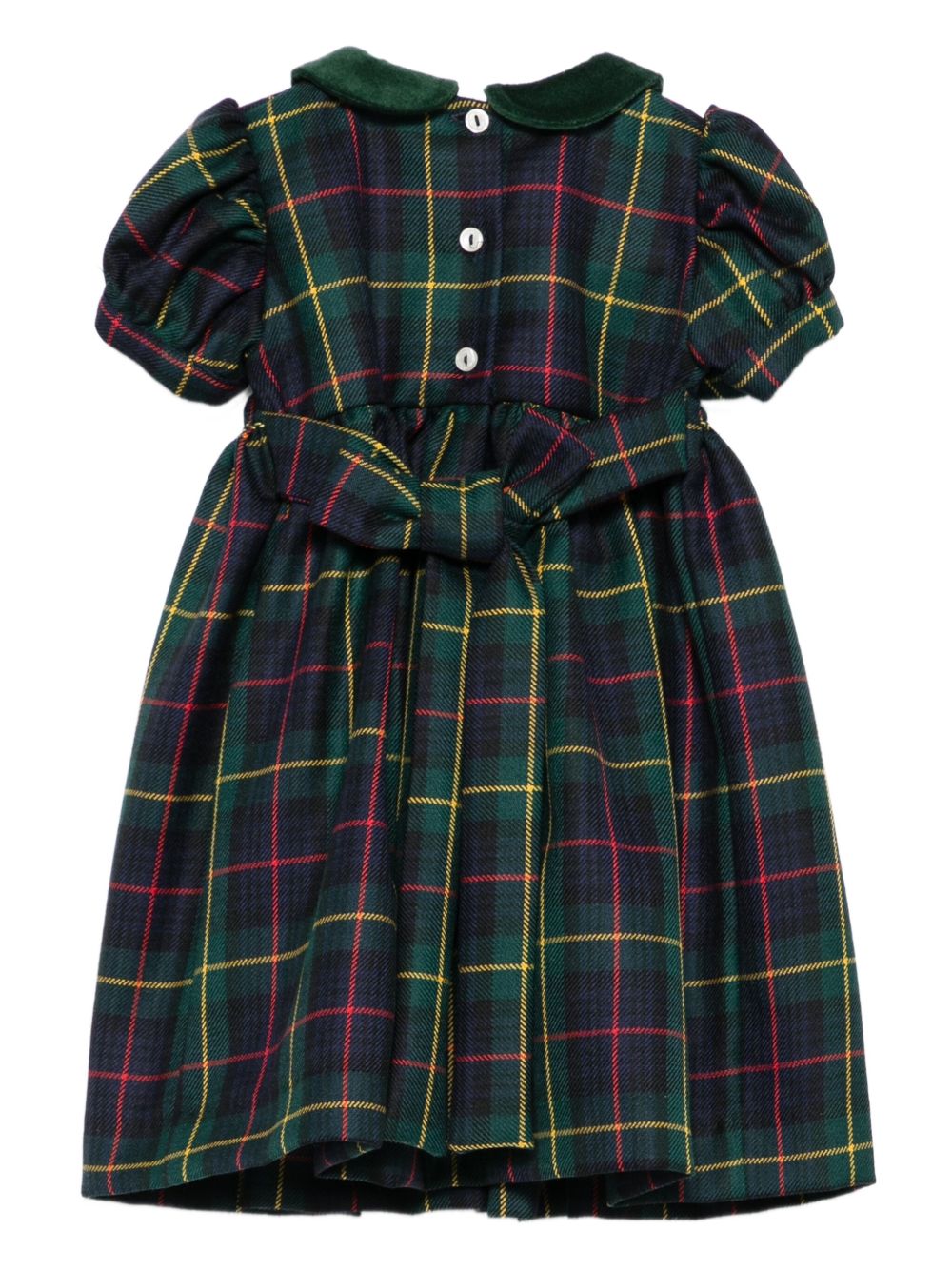 Abito per bambina Mariella Ferrari verde con motivo tartan ABD4MC 049 MARIELLA FERRARI KIDS 
