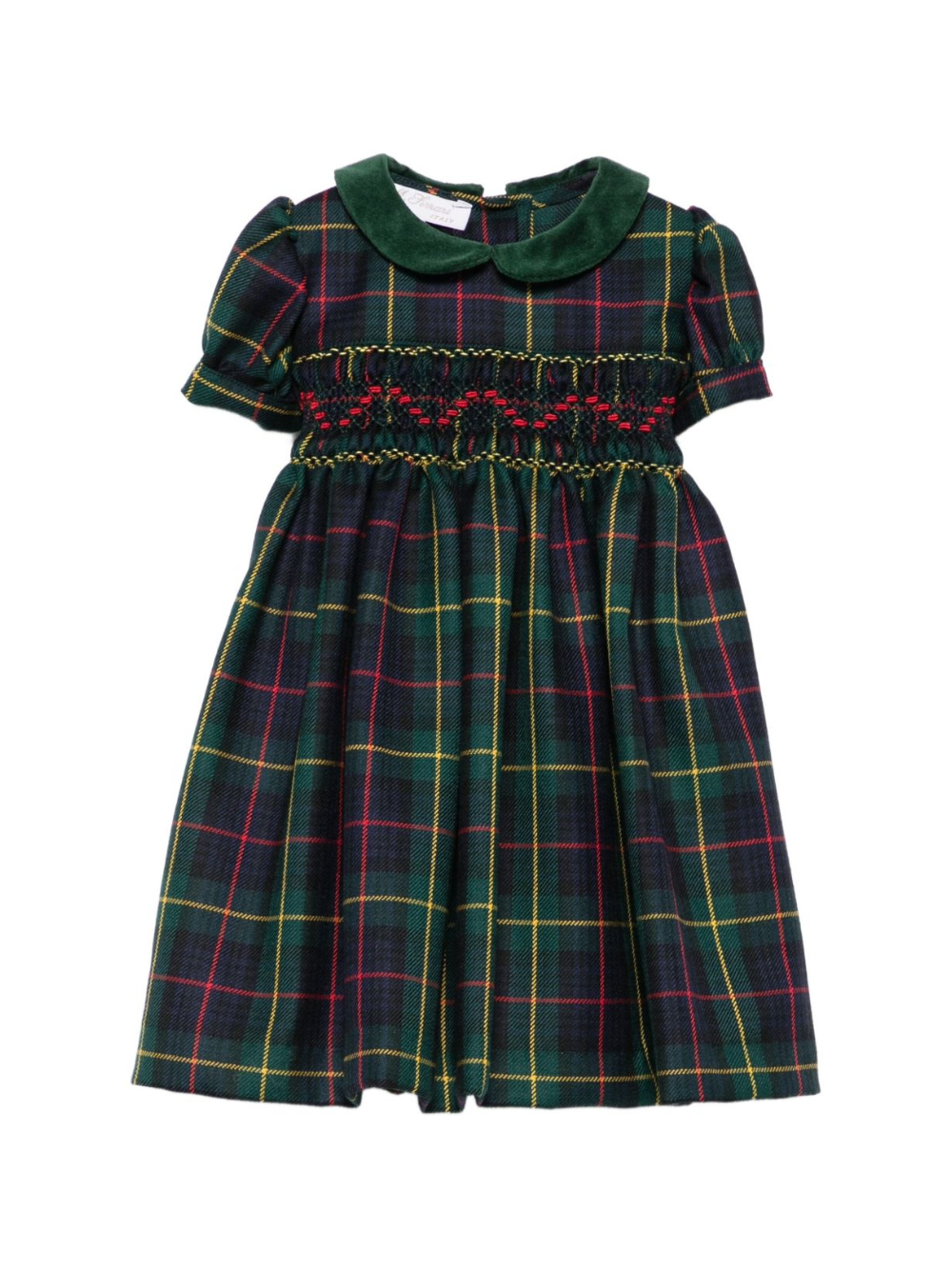 Abito per bambina Mariella Ferrari verde con maniche a palloncino ABD4MCNB 049 MARIELLA FERRARI KIDS 
