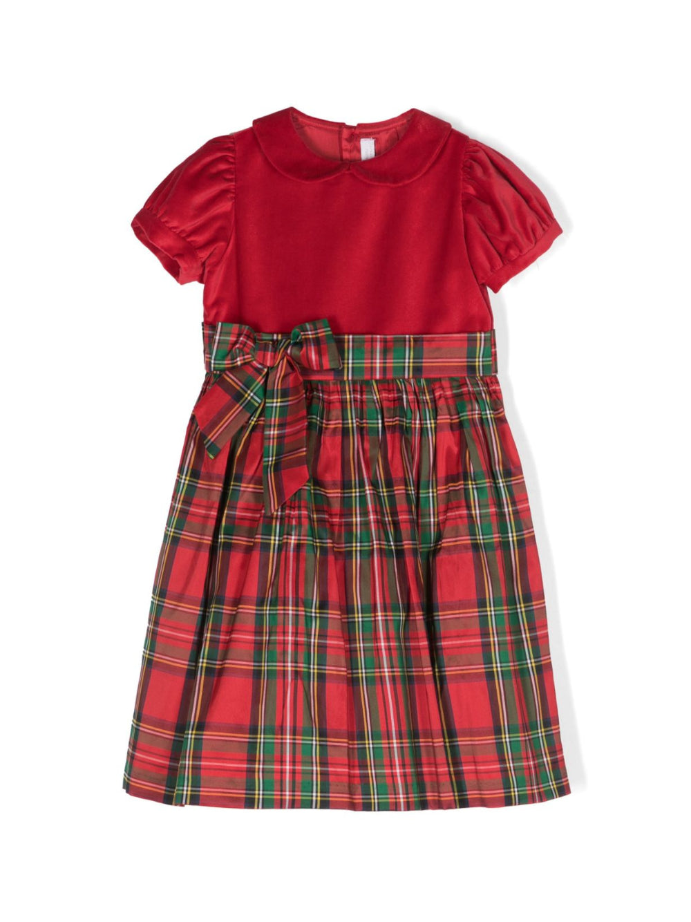 Abito per neonata Mariella Ferrari rosso con motivo tartan ABI9MC 040028 MARIELLA FERRARI KIDS 