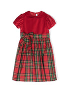Abito per neonata Mariella Ferrari rosso con motivo tartan ABI9MC 040028 MARIELLA FERRARI KIDS 