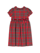 Abito per neonata Mariella Ferrari rosso con motivo tartan ABK24BISMC 026 MARIELLA FERRARI KIDS 