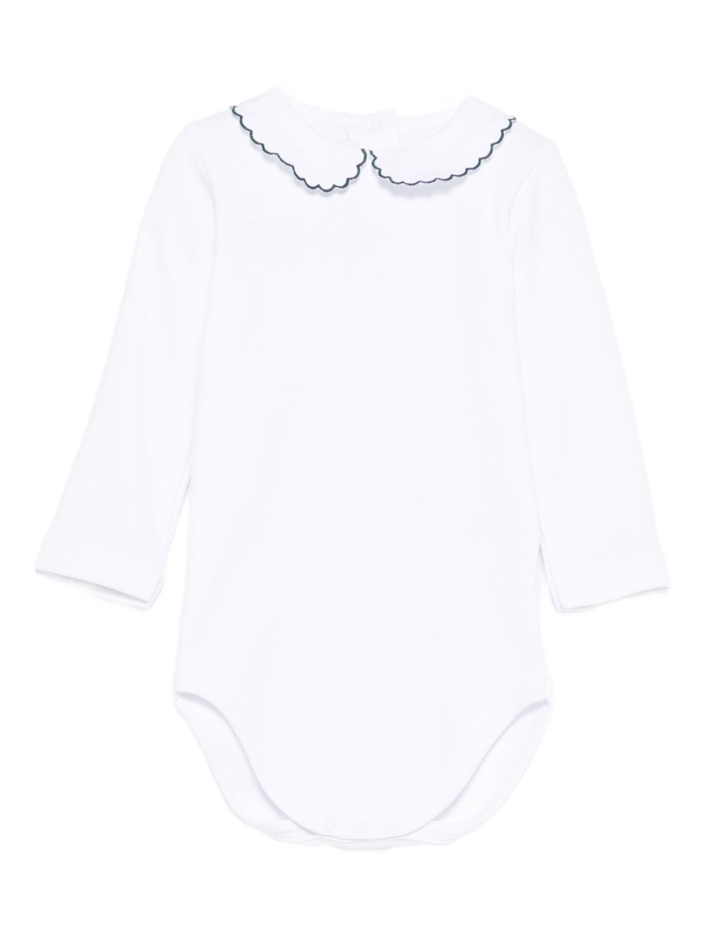 Body per neonata Mariella Ferrari bianco con colletto smerlato CMF6ML VERDONE MARIELLA FERRARI KIDS 