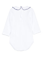 Tutina per neonata Mariella Ferrari bianco con rifiniture blu CMY23ML 093B MARIELLA FERRARI KIDS 