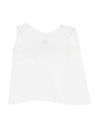 T-shirt per neonata Mariella Ferrari bianca con ricamo orsetto CO19 BURRO MARIELLA FERRARI KIDS 