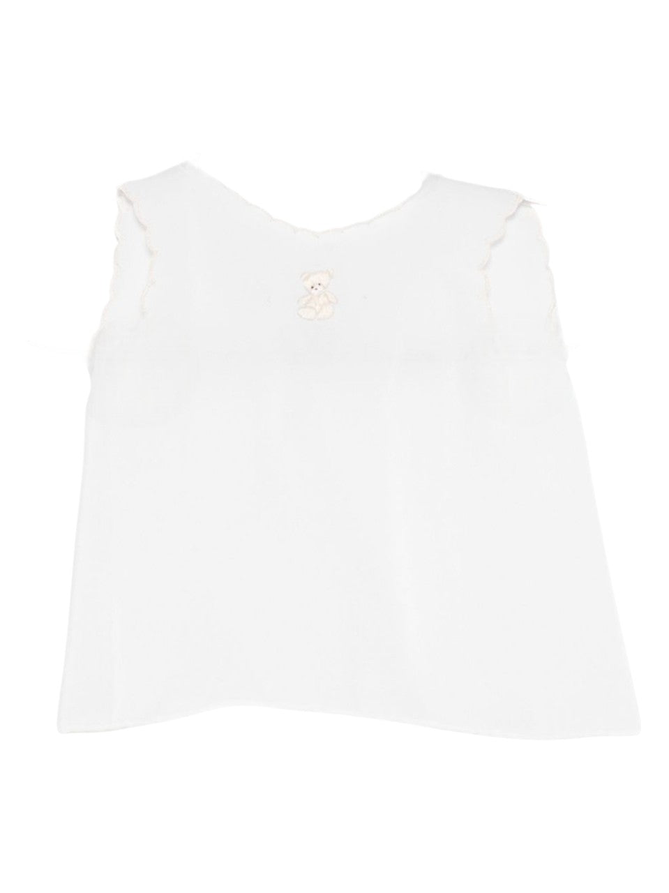 T-shirt per neonata Mariella Ferrari bianca con ricamo orsetto CO19 BURRO MARIELLA FERRARI KIDS 