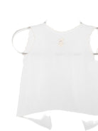 T-shirt per neonata Mariella Ferrari bianca con ricamo orsetto CO19 BURRO MARIELLA FERRARI KIDS 