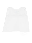 T-shirt per neonata Mariella Ferrari bianco con dettagli ricamati COA1 AZZURRO MARIELLA FERRARI KIDS 