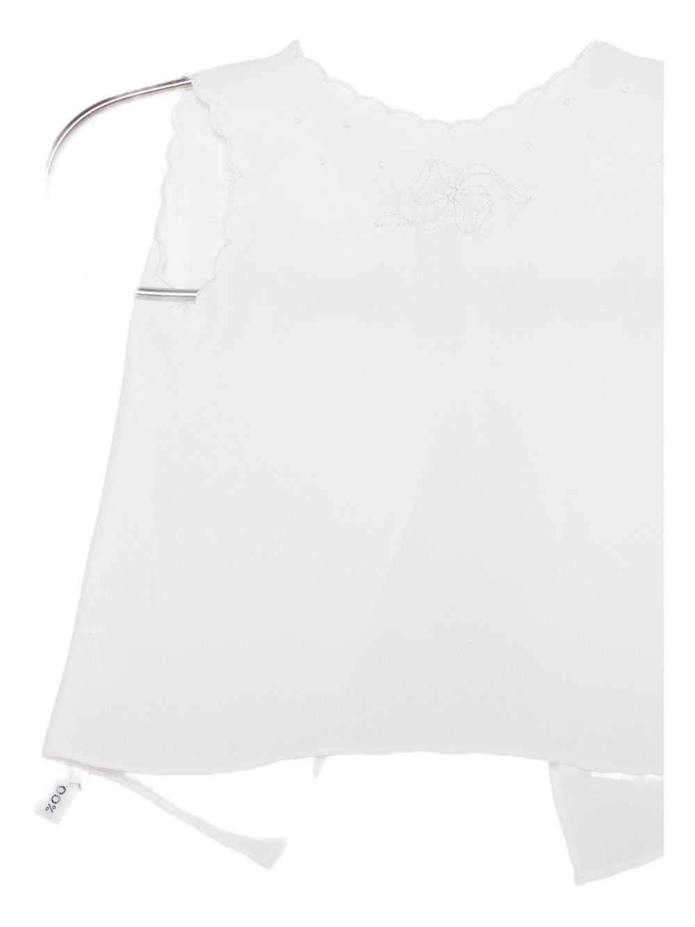 T-shirt per neonata Mariella Ferrari bianco con dettagli ricamati COA1 AZZURRO MARIELLA FERRARI KIDS 