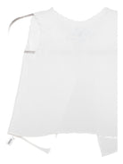T-shirt per neonata Mariella Ferrari bianco con dettagli ricamati COA1 AZZURRO MARIELLA FERRARI KIDS 
