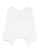 T-shirt per neonati Mariella Ferrari bianca con dettagli ricamati COB2 AZZURRO MARIELLA FERRARI KIDS 