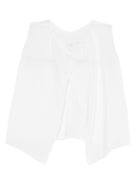 T-shirt per neonati Mariella Ferrari bianca con dettagli ricamati COB2 AZZURRO MARIELLA FERRARI KIDS 