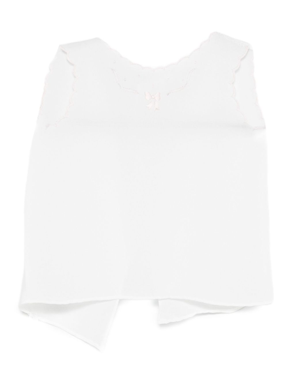 T-shirt per neonati Mariella Ferrari bianca con dettagli ricamati rosa COB2 ROSA MARIELLA FERRARI KIDS 