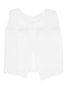 T-shirt per neonati Mariella Ferrari bianca con dettagli ricamati rosa COB2 ROSA MARIELLA FERRARI KIDS 