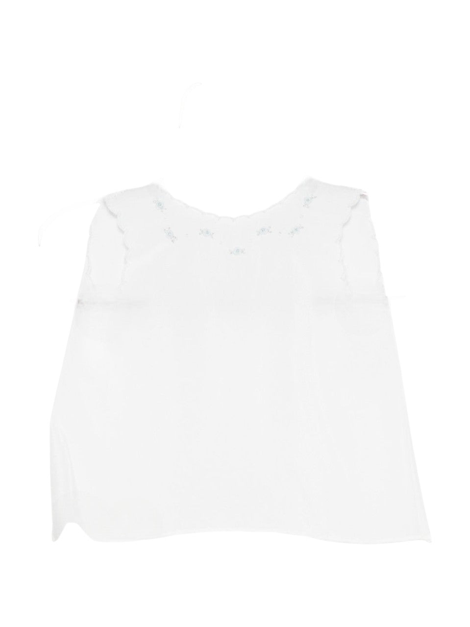 T-shirt per neonata Mariella Ferrari bianca con dettagli ricamati COG7 AZZURRO MARIELLA FERRARI KIDS 