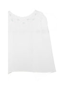 T-shirt per neonata Mariella Ferrari bianca con dettagli ricamati COG7 AZZURRO MARIELLA FERRARI KIDS 
