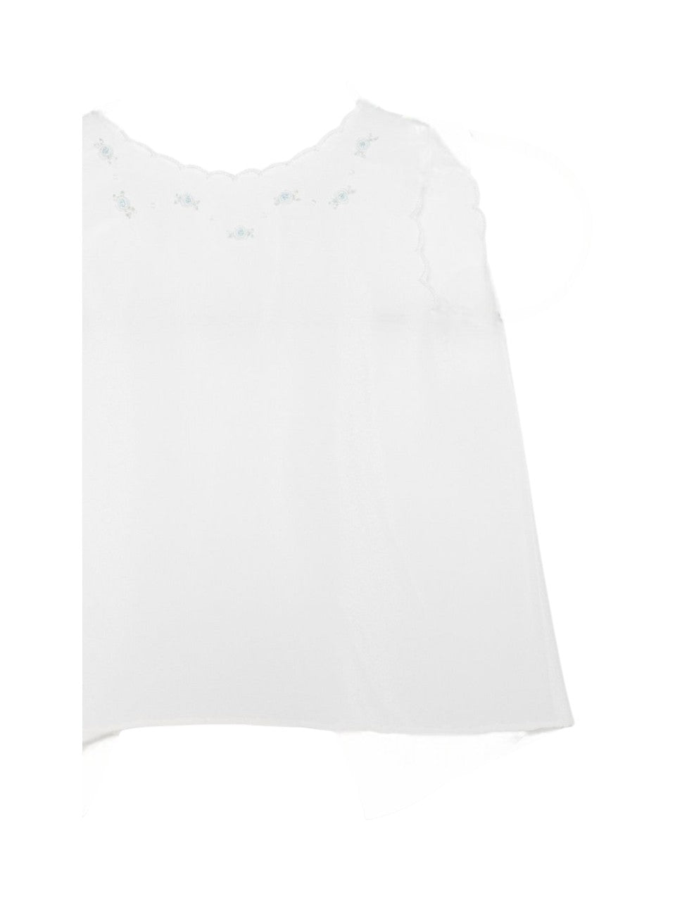 T-shirt per neonata Mariella Ferrari bianca con dettagli ricamati COG7 AZZURRO MARIELLA FERRARI KIDS 