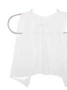 T-shirt per neonata Mariella Ferrari bianca con bordo smerlato CON12 ROSA MARIELLA FERRARI KIDS 