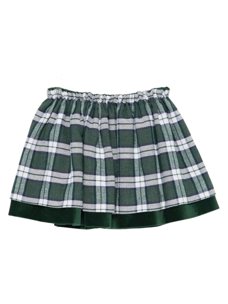 Gonna per neonata Mariella Ferrari verde con motivo scozzese GNF6NB 044 056 MARIELLA FERRARI KIDS 
