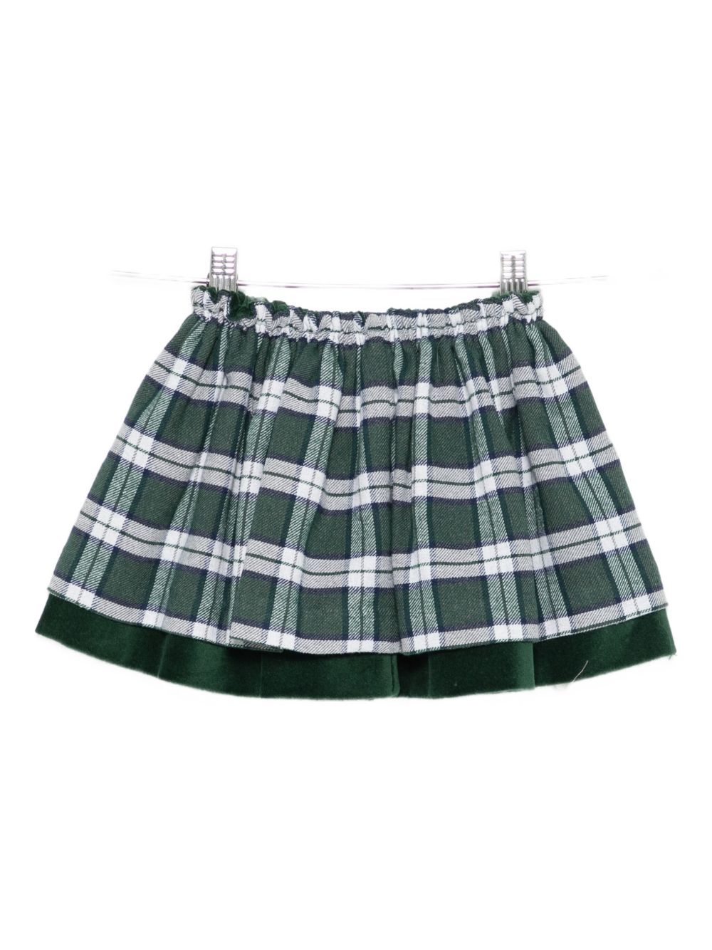 Gonna per neonata Mariella Ferrari verde con motivo scozzese GNF6NB 044 056 MARIELLA FERRARI KIDS 