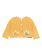 Cardigan per neonata Mariella Ferrari giallo con ricamo a fiori MGC3 154 MARIELLA FERRARI KIDS 