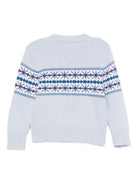 Maglione per neonato Mariella Ferrari azzurro con decorazione ricamata MGF6 151 MARIELLA FERRARI KIDS 