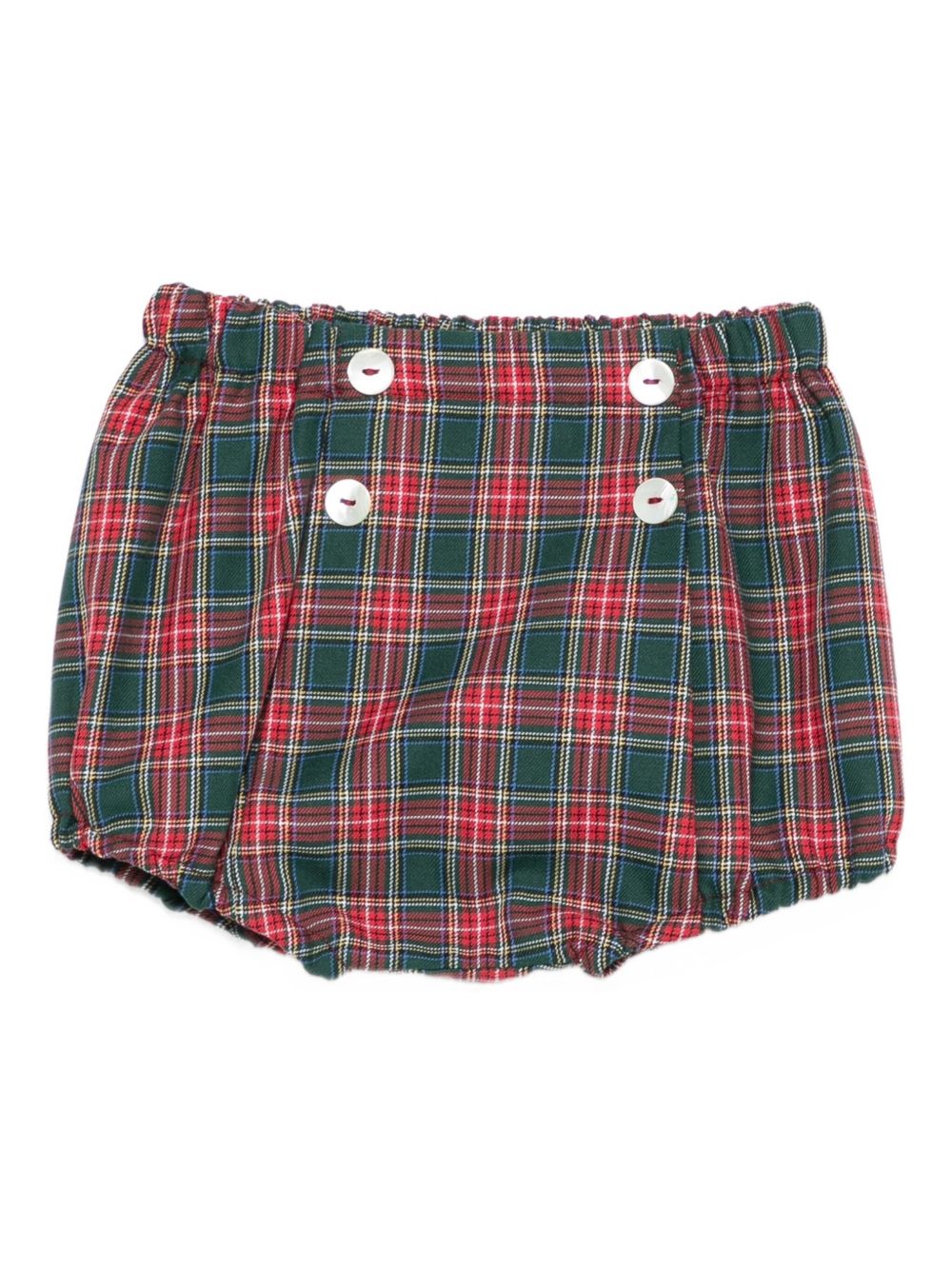 Shorts per neonato Mariella Ferrari rosso e verde con motivo a quadri PGB2 006 MARIELLA FERRARI KIDS 