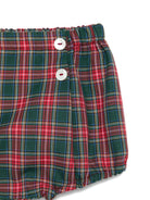 Shorts per neonato Mariella Ferrari rosso e verde con motivo a quadri PGB2 006 MARIELLA FERRARI KIDS 